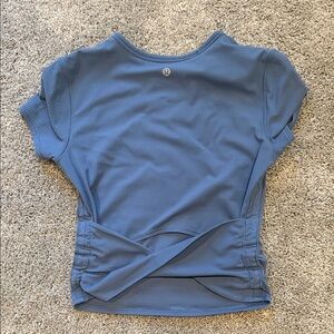 lululemon athletica Slate Blue Short Sleeve Top